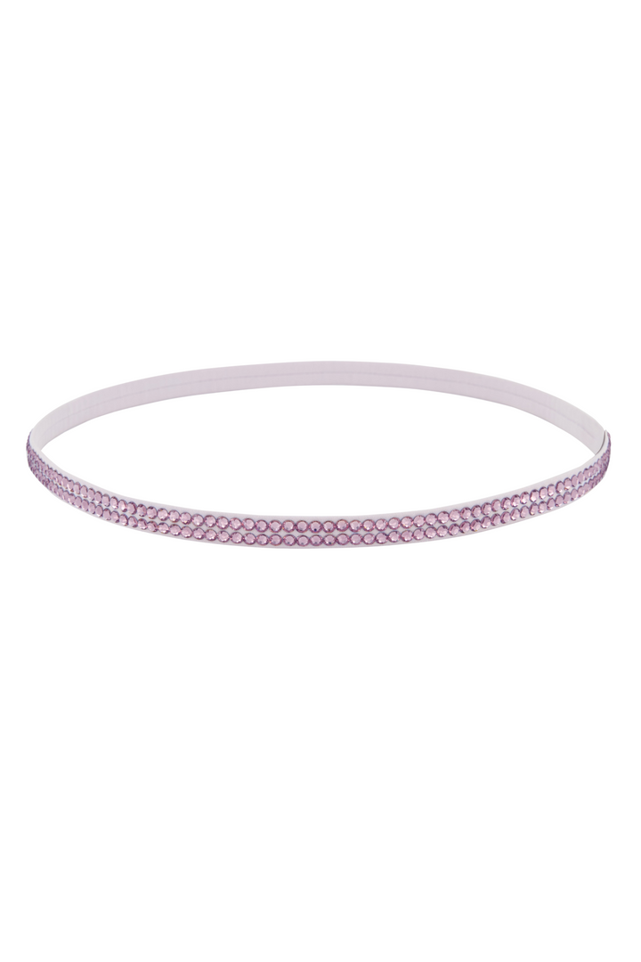 SKINNY PALE LAVENDER CRYSTAL BELT