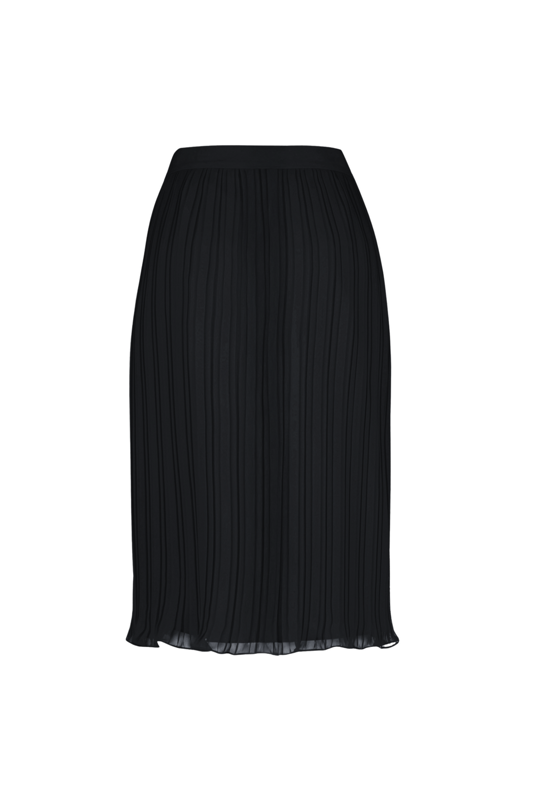 LANTANA BLACK PLISSÉ PENCIL SKIRT