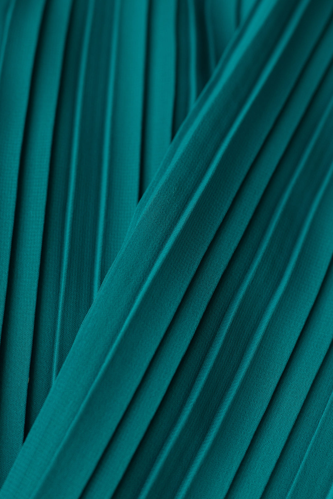 LANTANA TEAL PLISSÉ PENCIL SKIRT