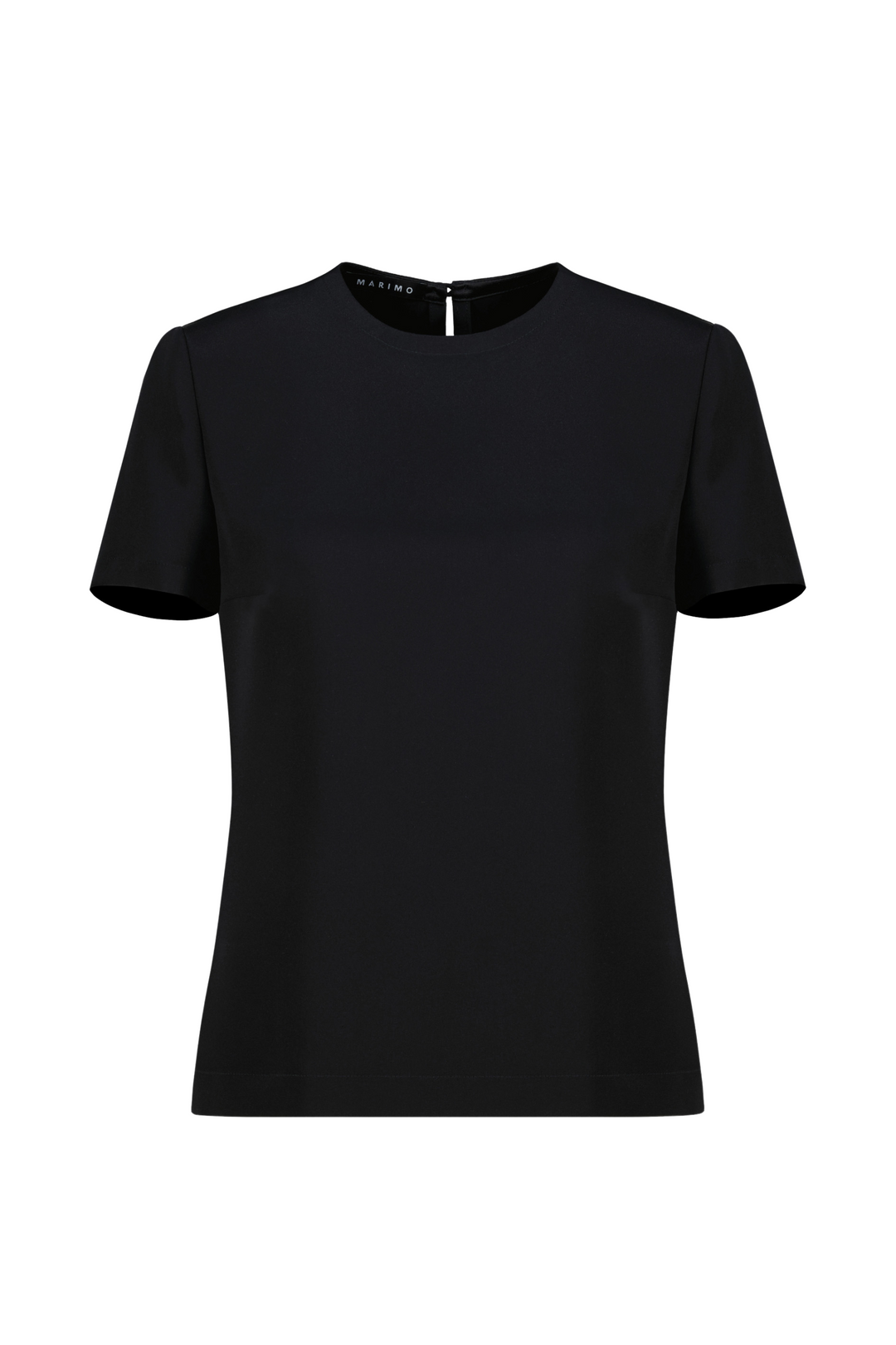 GARDENIA BLACK SILK BLOUSE WITH BOW DETAIL