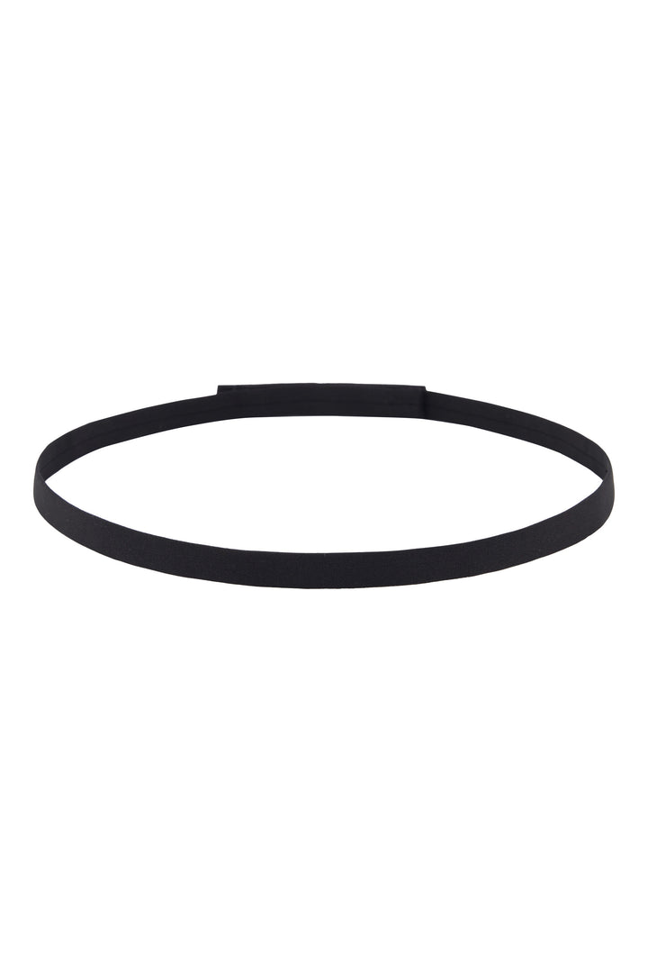 SKINNY BLACK BELT WITH CRYSTAL ELEMENT
