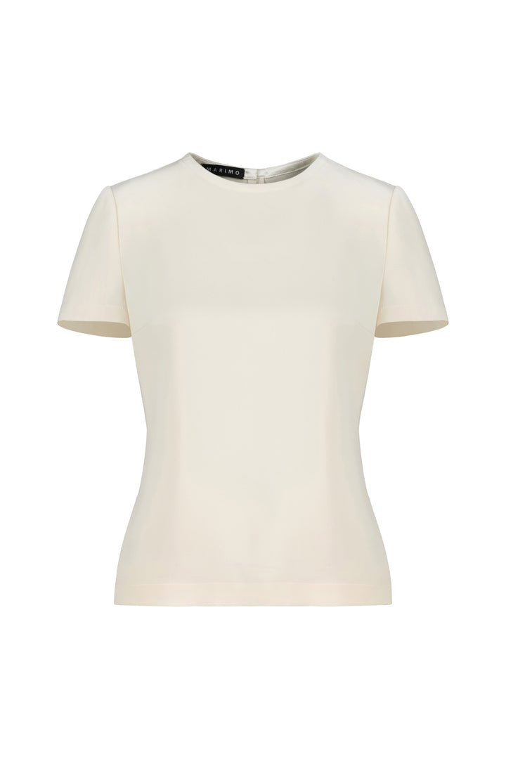 GARDENIA CREAM SILK BLOUSE WITH BOW DETAIL