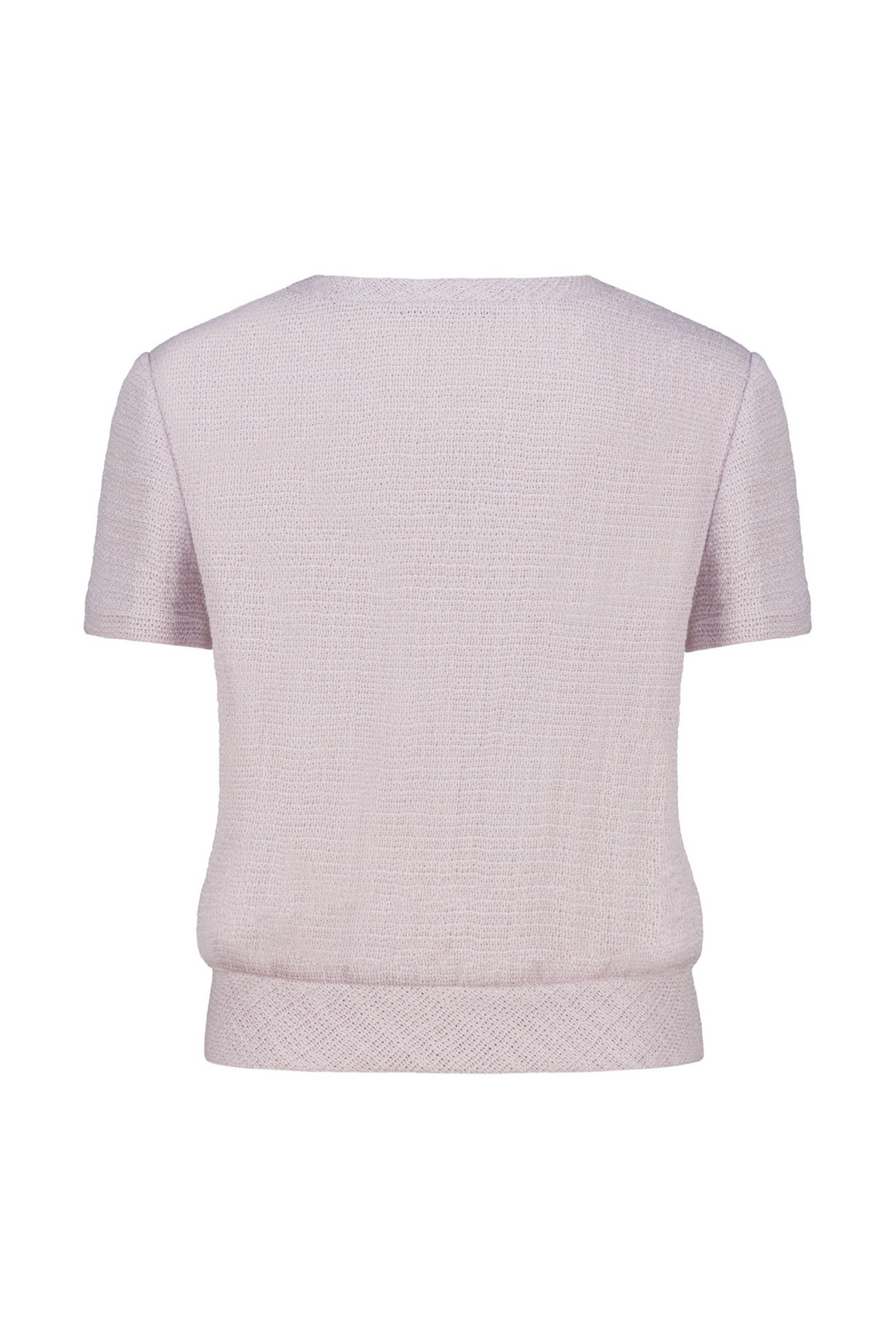 CANELLA PALE LAVENDER TEXTURED WOOL-SILK BLOUSE