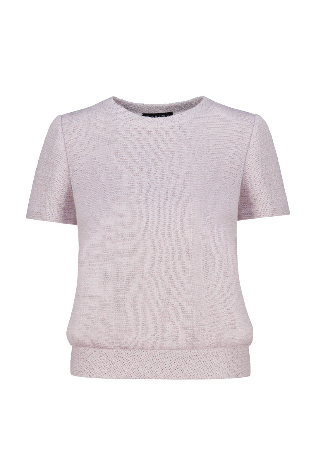 CANELLA PALE LAVENDER TEXTURED WOOL-SILK BLOUSE