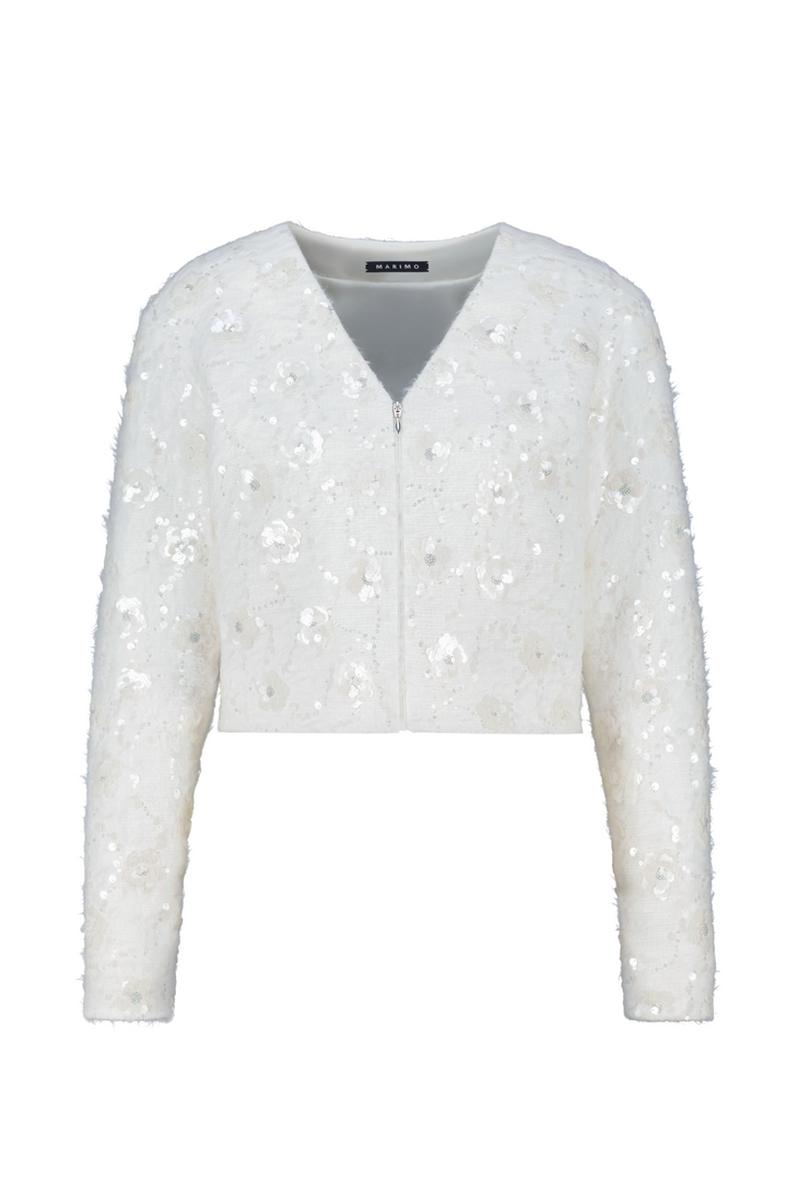 GALANTHUS IVORY EMBELLISHED MINI JACKET
