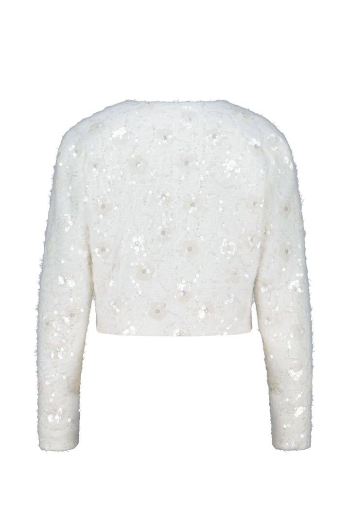 GALANTHUS IVORY EMBELLISHED MINI JACKET