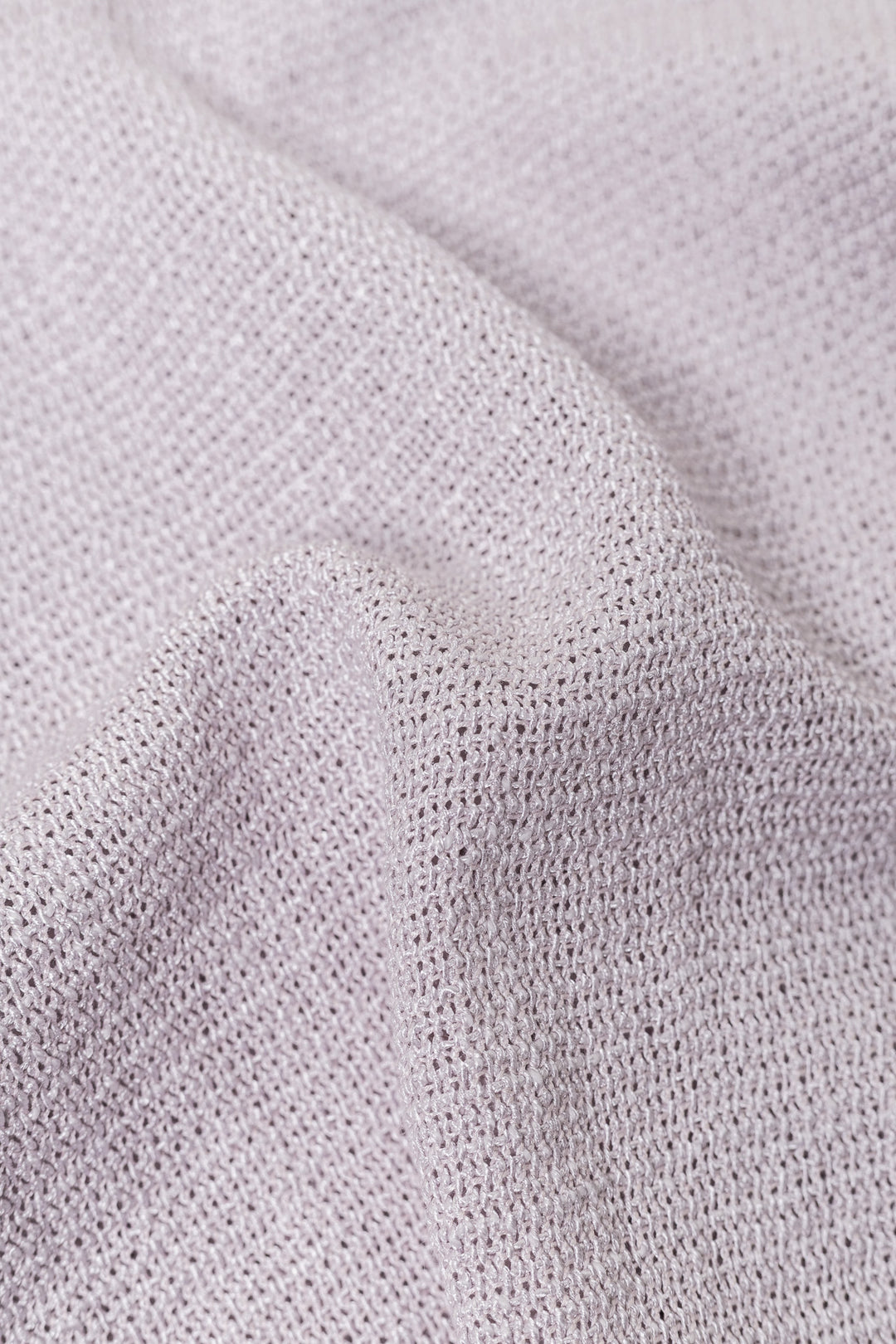 CANELLA PALE LAVENDER TEXTURED WOOL-SILK BLOUSE