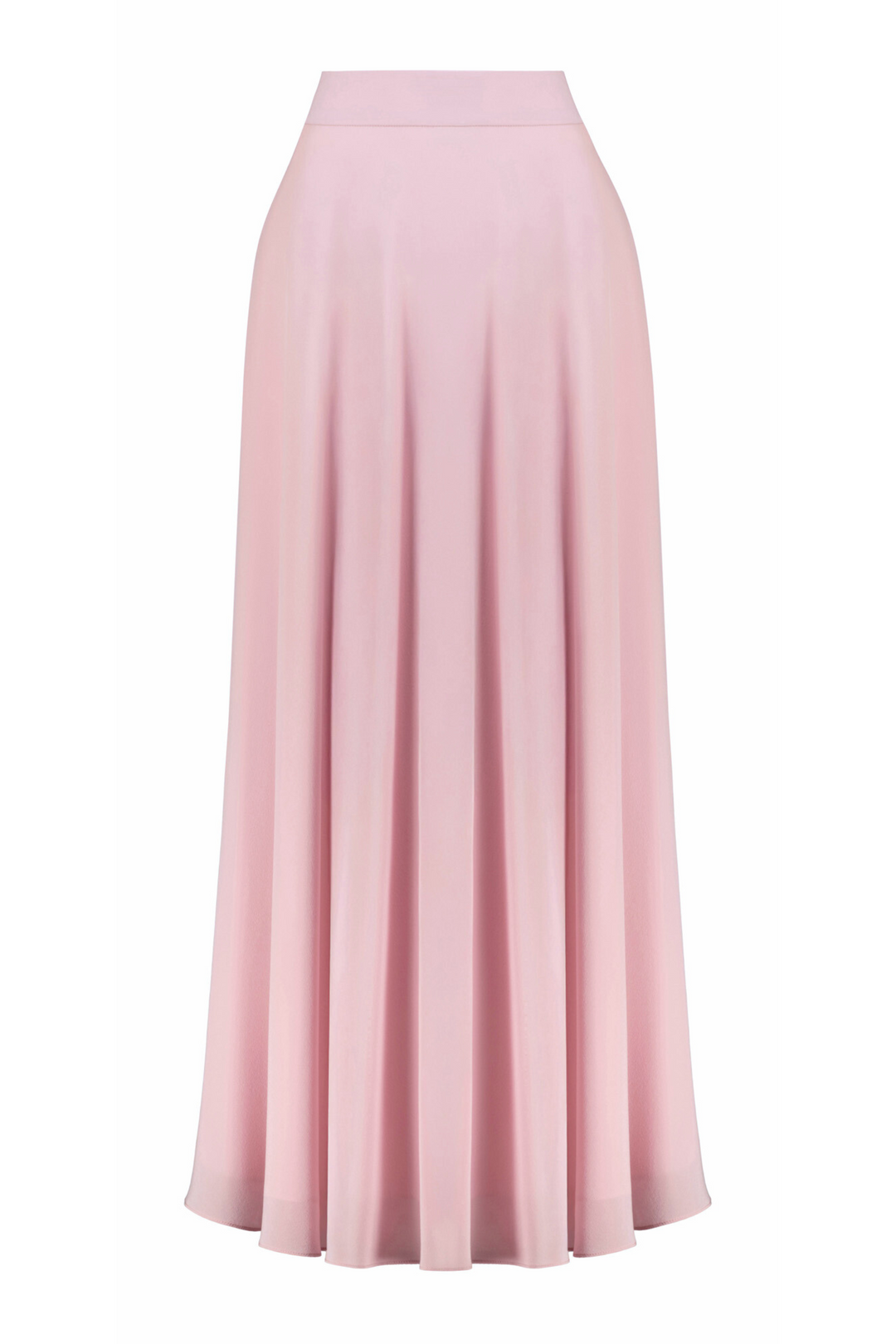 CAMELINA PINK SILK MAXI SKIRT