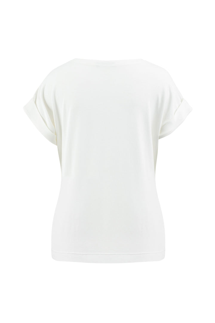 LOBELIA WHITE JERSEY T-SHIRT