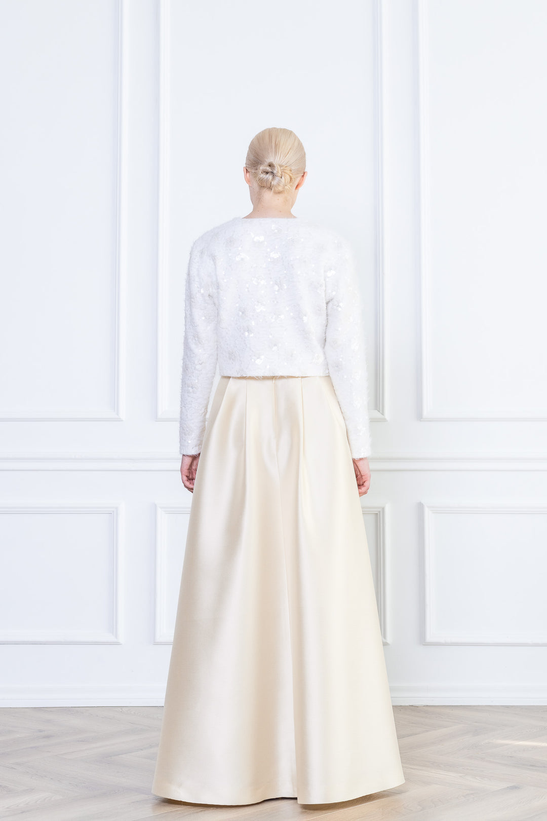 GALANTHUS IVORY EMBELLISHED MINI JACKET