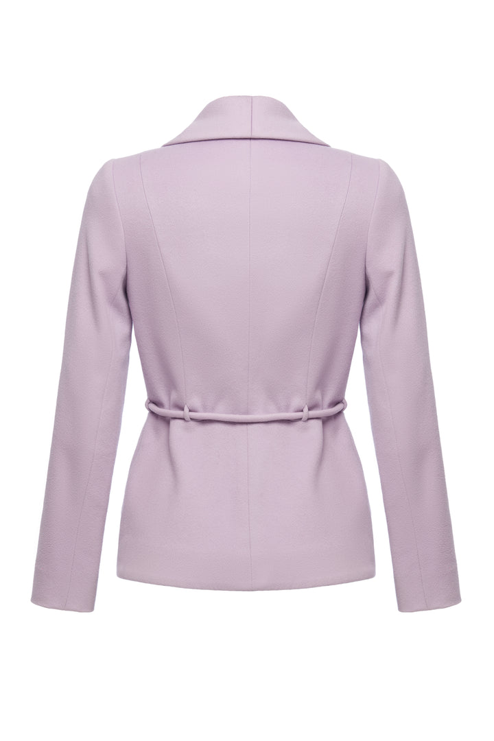 LEDODENDRON LUXURIOUS LILAC CASHMERE WOOL BLEND JACKET