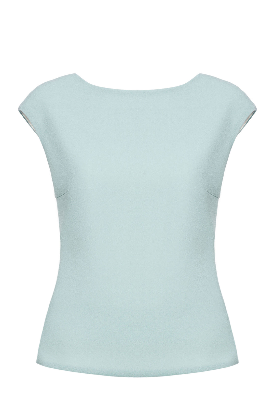 SALVIA MINT GREEN WOOL CREPE BLOUSE