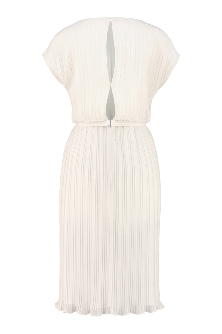MERREMIA SHORT OFF-WHITE PLEATED DRESS