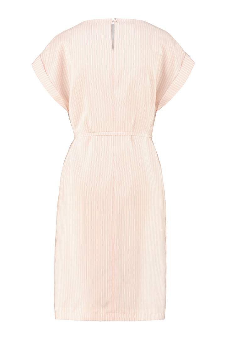 OBREGONIA STRIPED SILK DRESS