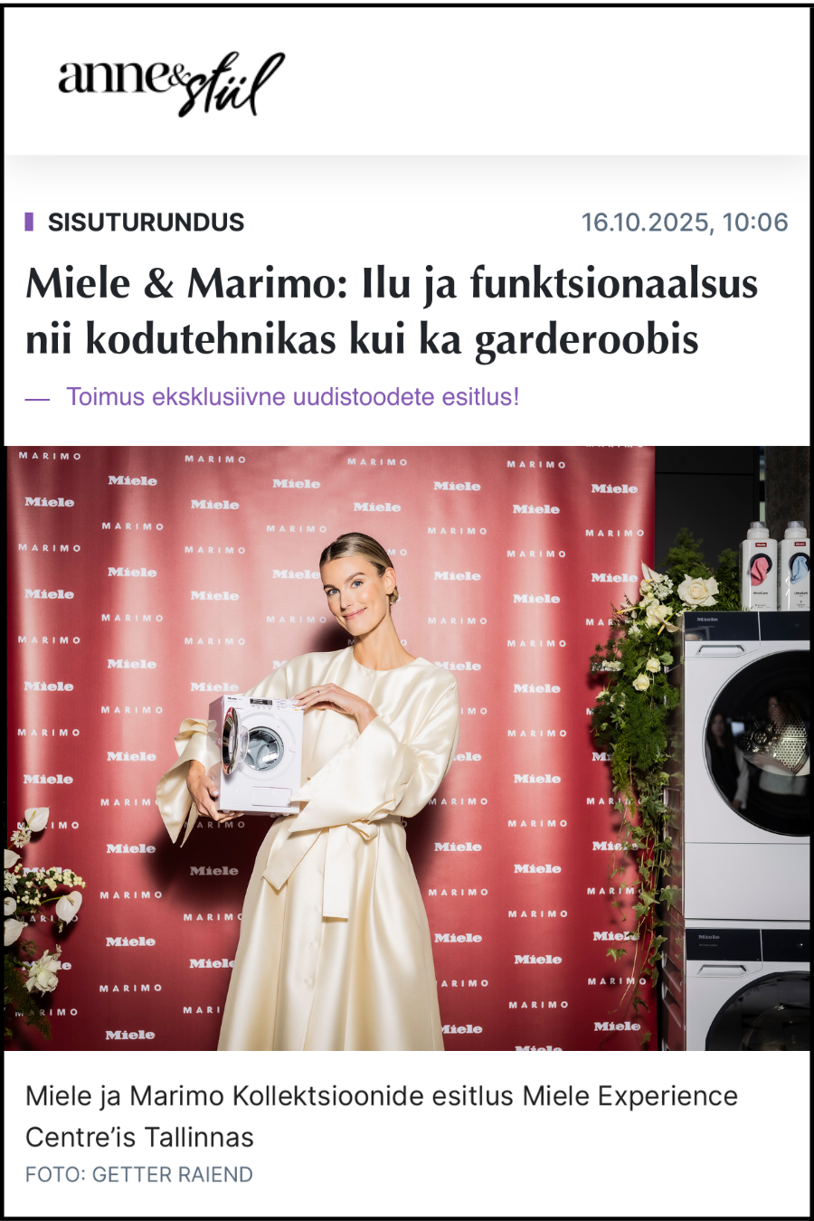 ANNESTIIL.DELFI.EE ONLINE ARTICLE