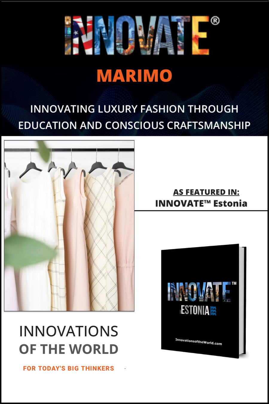 INNOVATE™ ESTONIA company feature article published in the global INNOVATE® series of InnovationsOfTheWorld.com