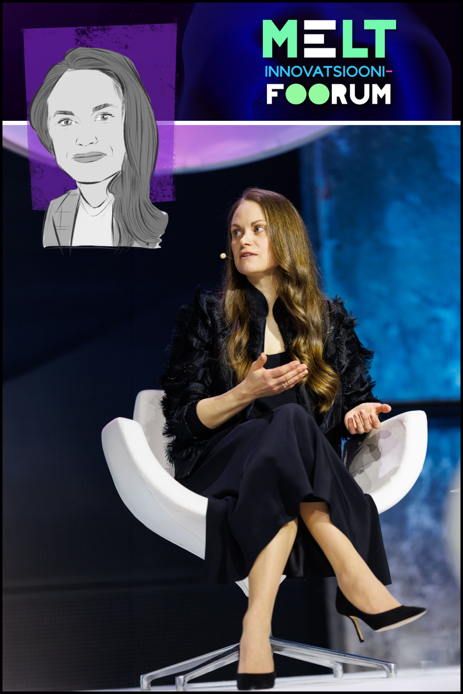 MELT Innovation Forum panel discussion titled "From Luxury to Street Style – Estonian Design’s Global Reach" with Founder & Designer Mariliis Pikkar