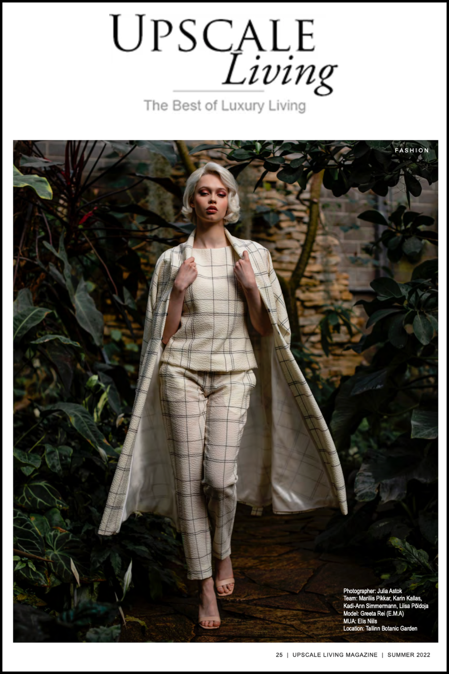 MARIMO SS22 FEATURED IN UPSCALE LIVING MAGAZINE