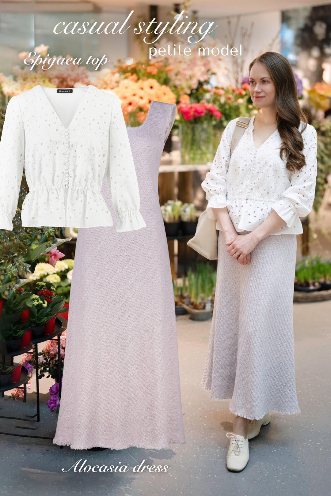 ALOCASIA PALE LAVENDER TEXTURED WOOL-SILK MIDI DRESS WITH FRINGE DETAILS