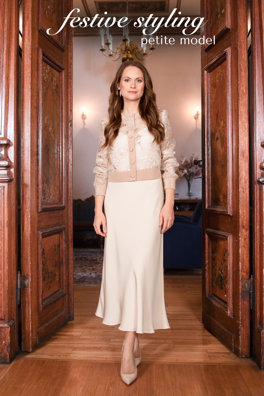 CAMELLIA OFF WHITE AND ROSE GOLD JACQUARD LIGHT JACKET