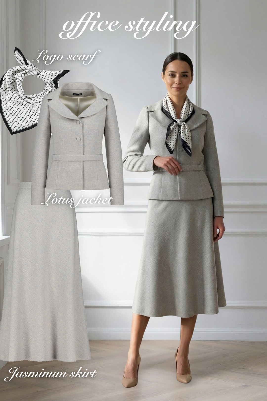 FULL CAPSULE WARDROBE SET: GRAY & BLACK