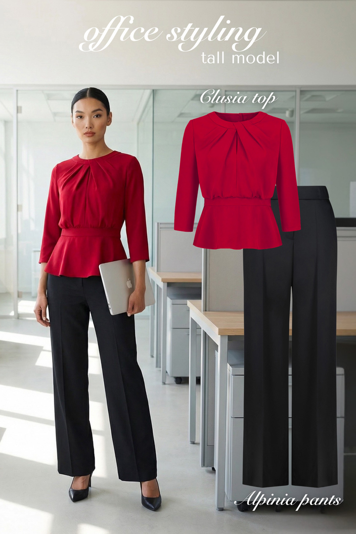 BASE CAPSULE WARDROBE SET: RED & BLACK