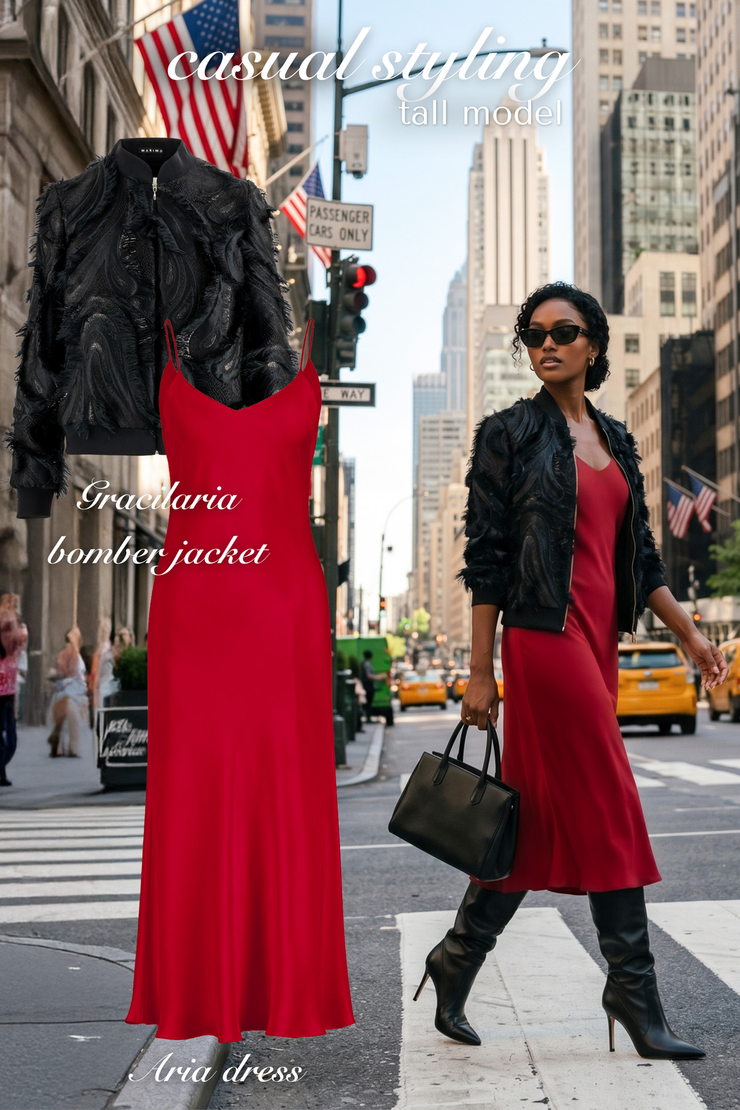 ARIA RED SILK SLIP DRESS