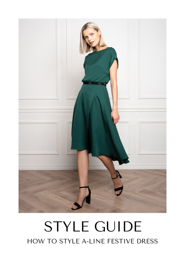 STYLE GUIDE - HOW TO STYLE A-LINE FESTIVE DRESS