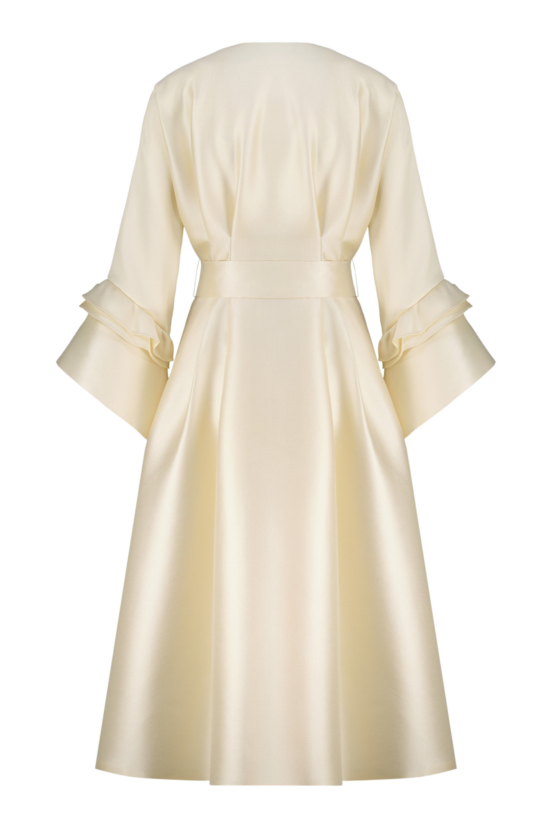 ADLUMIA BUTTER YELLOW COAT DRESS