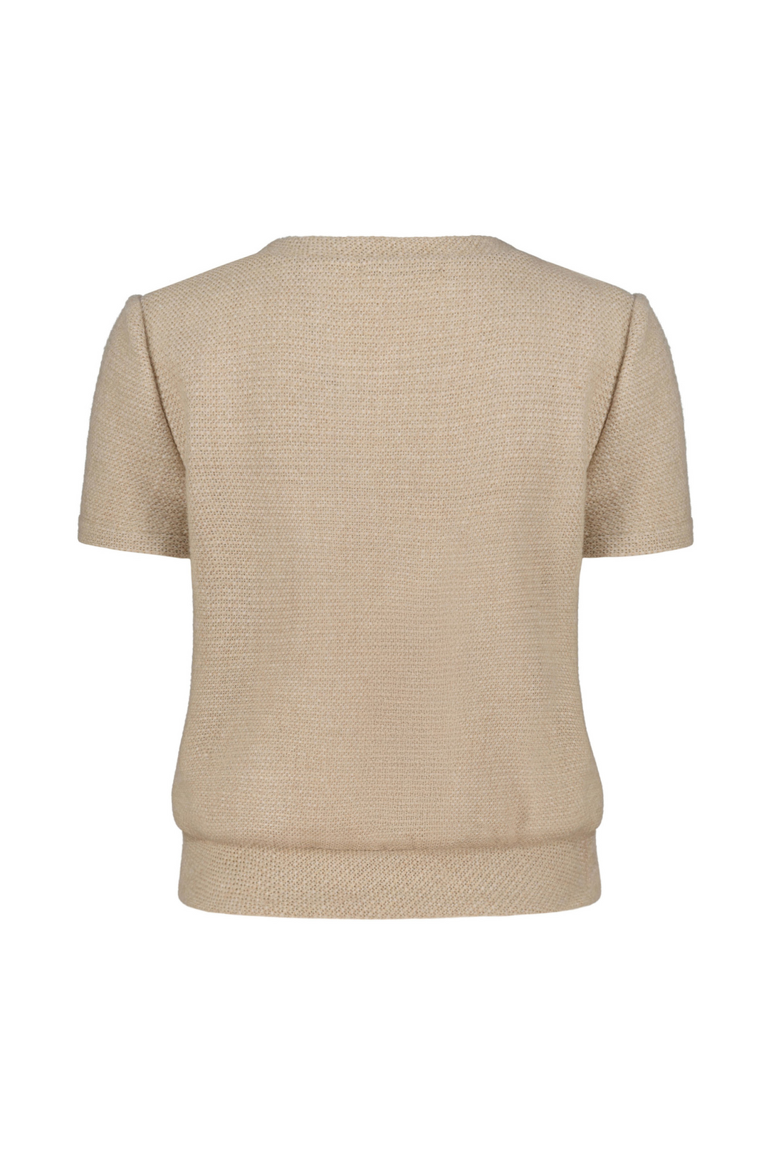 CANELLA BEIGE TEXTURED ALPACA-WOOL BLOUSE