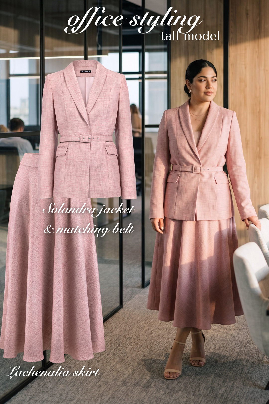 SOLANDRA DUSTY PINK BAMBOO BLAZER JACKET