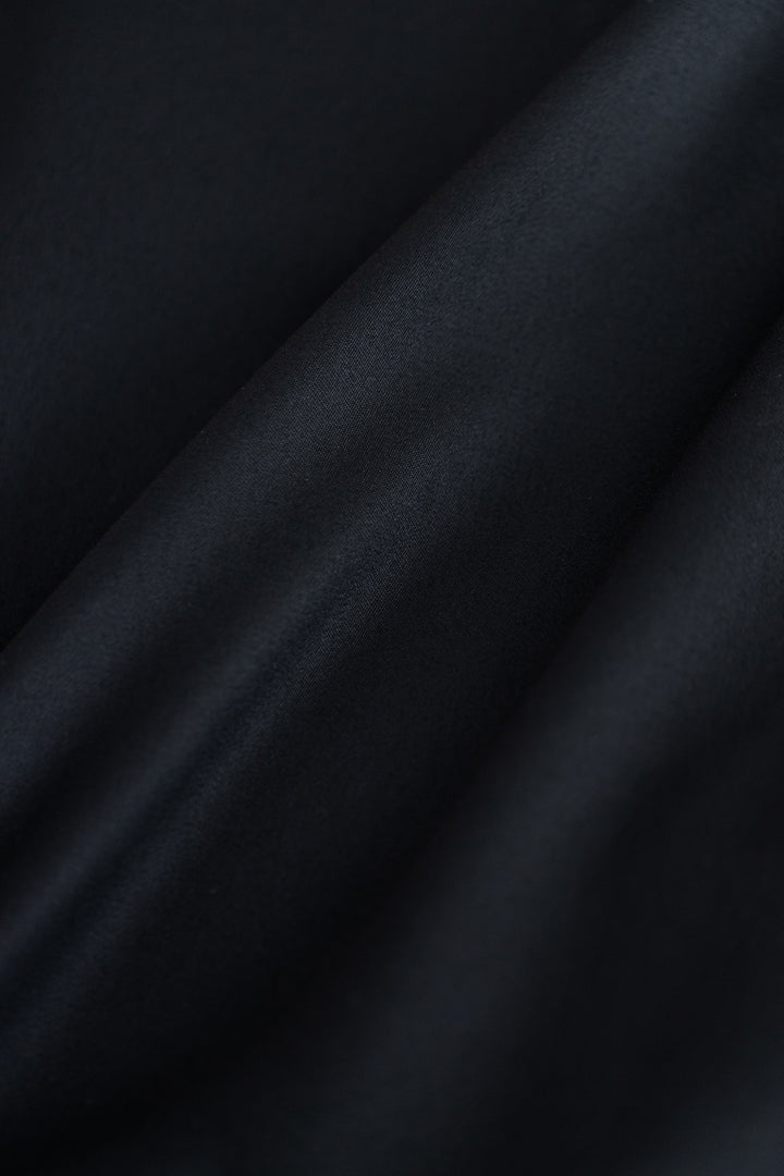 ALPINIA BLACK FINE WOOL WIDE-LEG SUIT PANTS