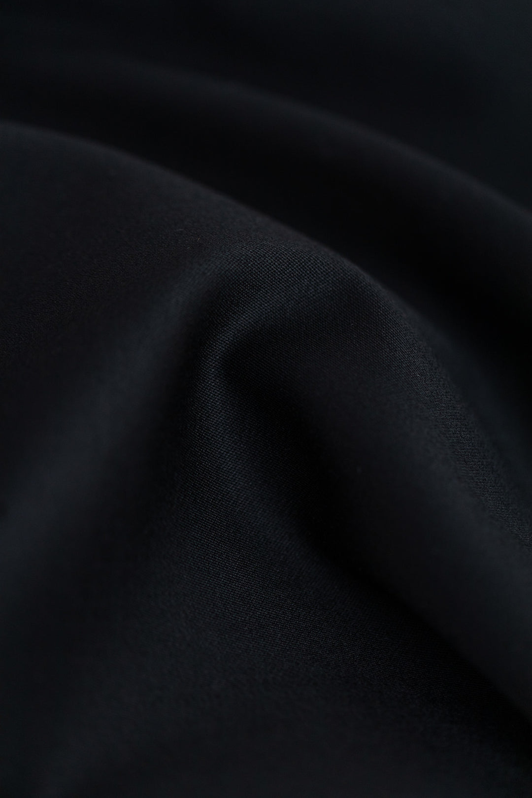 ALPINIA BLACK FINE WOOL WIDE-LEG SUIT PANTS