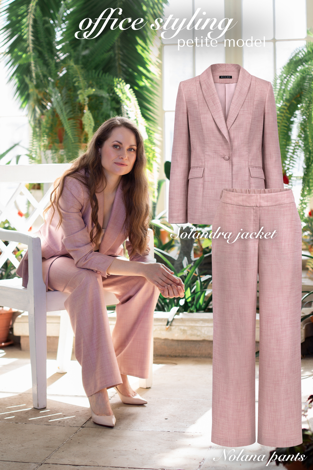 SOLANDRA DUSTY PINK BAMBOO BLAZER JACKET