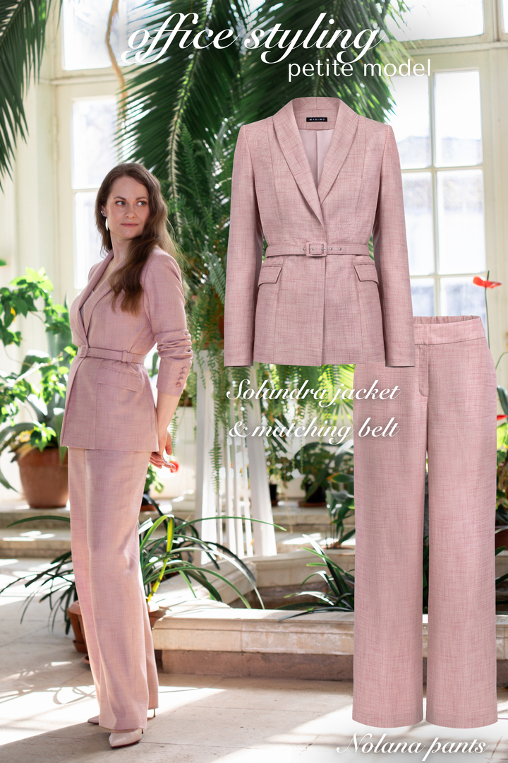 SOLANDRA DUSTY PINK BAMBOO BLAZER JACKET