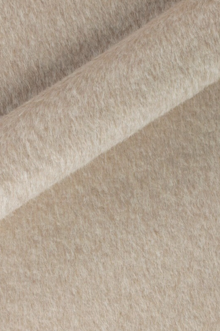 LALLEMANTIA BEIGE OVERSIZED BABY ALPACA BLEND WINTER COAT