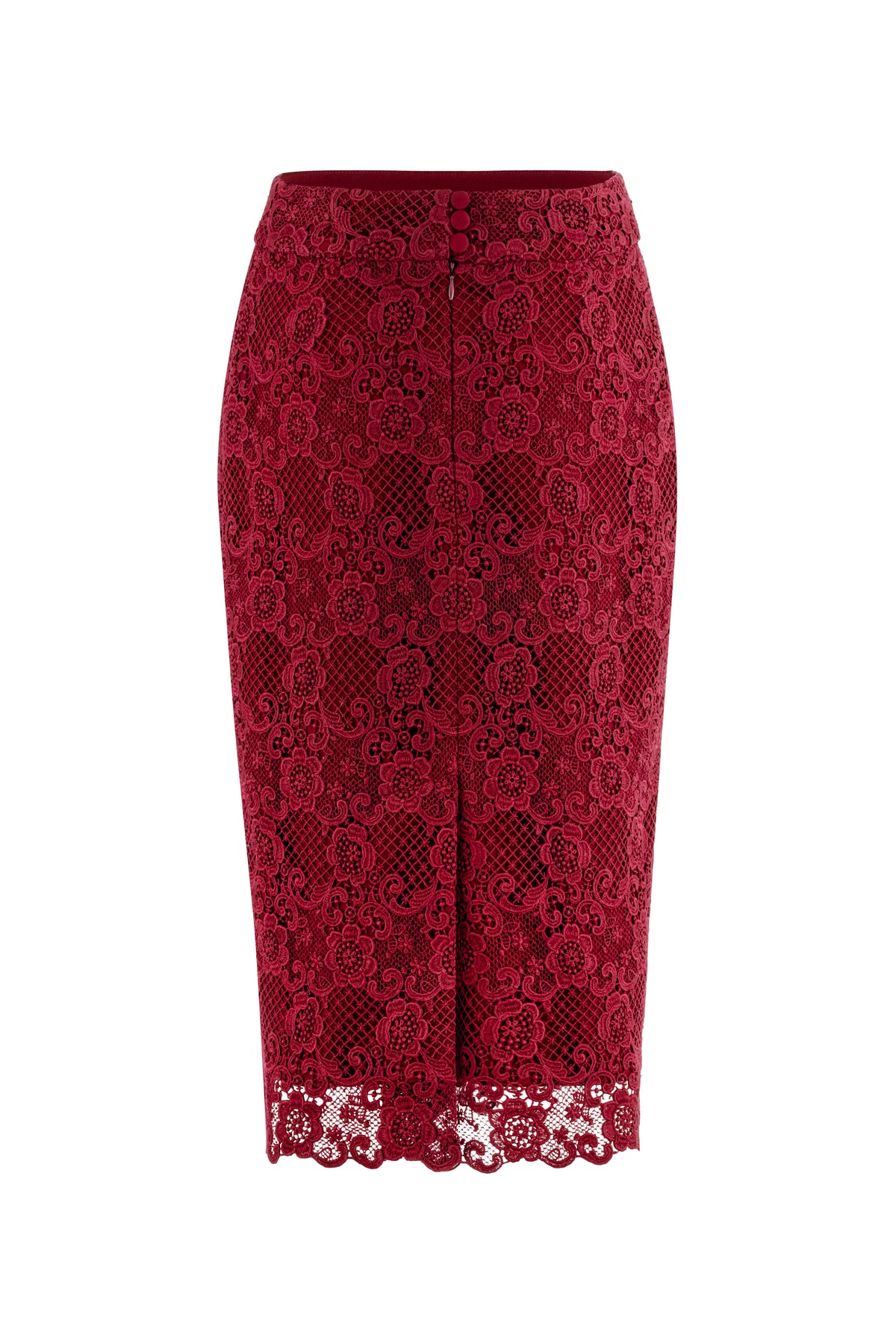 RED VALENTINO★素敵！Corded lace pencil skirt VALENTINO GARAVANI Corded Lace Skirt | endource