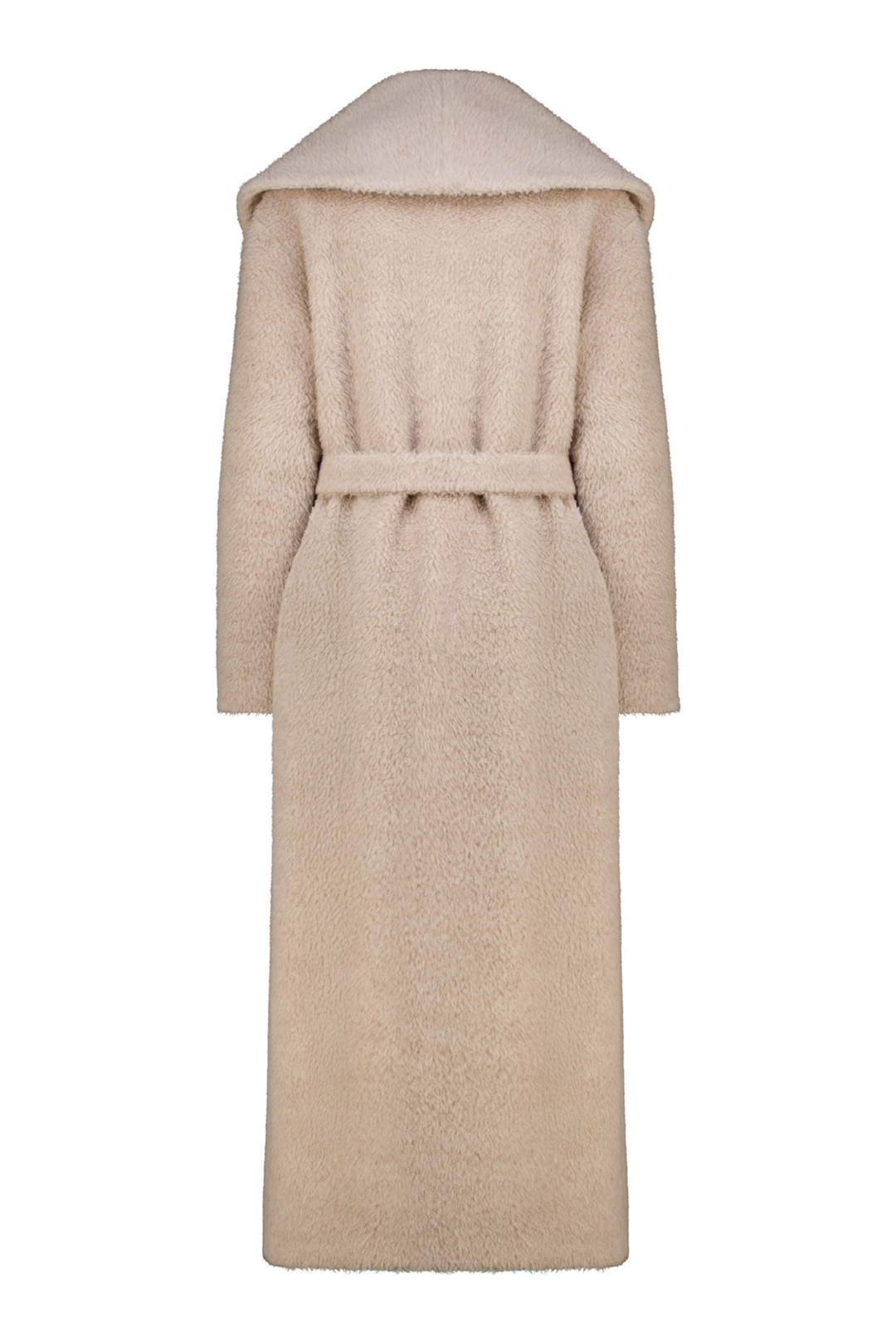 LALLEMANTIA BEIGE OVERSIZED BABY ALPACA BLEND WINTER COAT