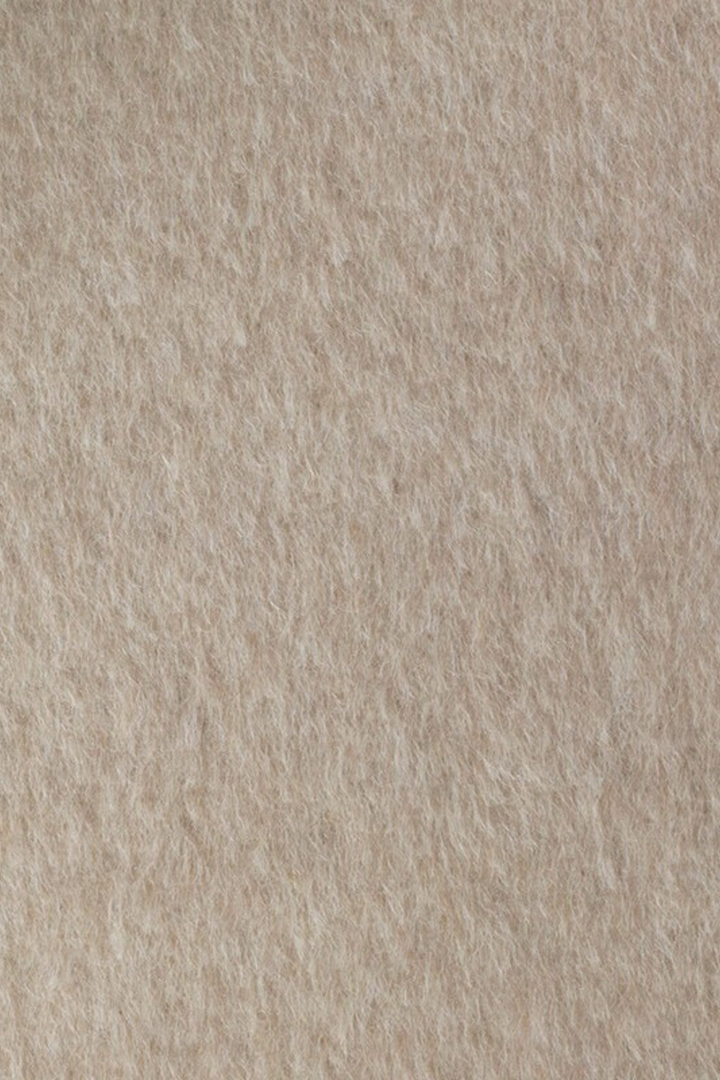 LALLEMANTIA BEIGE OVERSIZED BABY ALPACA BLEND WINTER COAT