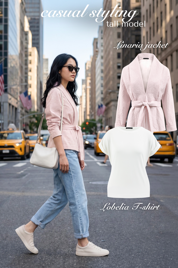 LINARIA STRIPED COTTON SEERSUCKER JACKET