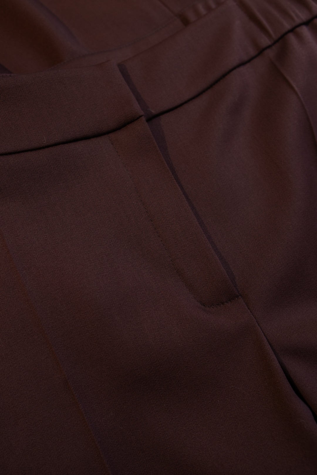 ALPINIA DARK BURGUNDY FINE WOOL WIDE-LEG SUIT PANTS