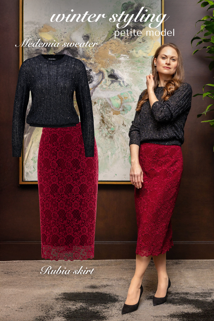 MEDEMIA BLACK SILVER CABLE-KNIT ALPACA WOOL BLEND SWEATER