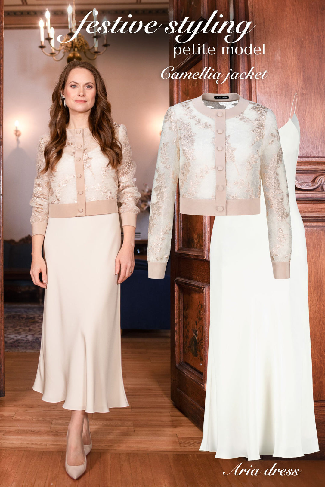 ARIA IVORY SILK SLIP DRESS