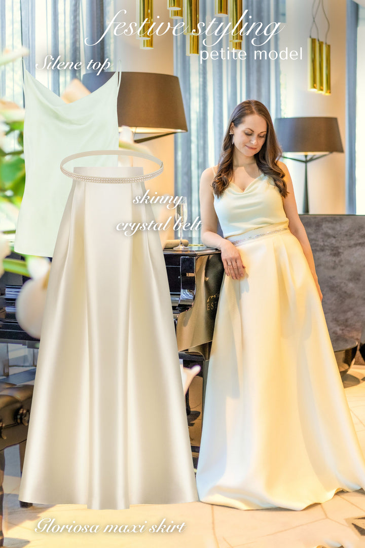 GLORIOSA BUTTER YELLOW MAXI SKIRT