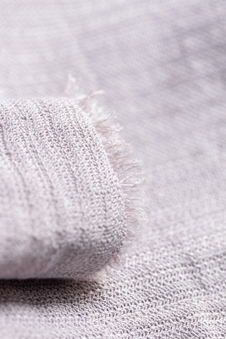 LITHODORA PALE LAVENDER TEXTURED WOOL-SILK JACKET