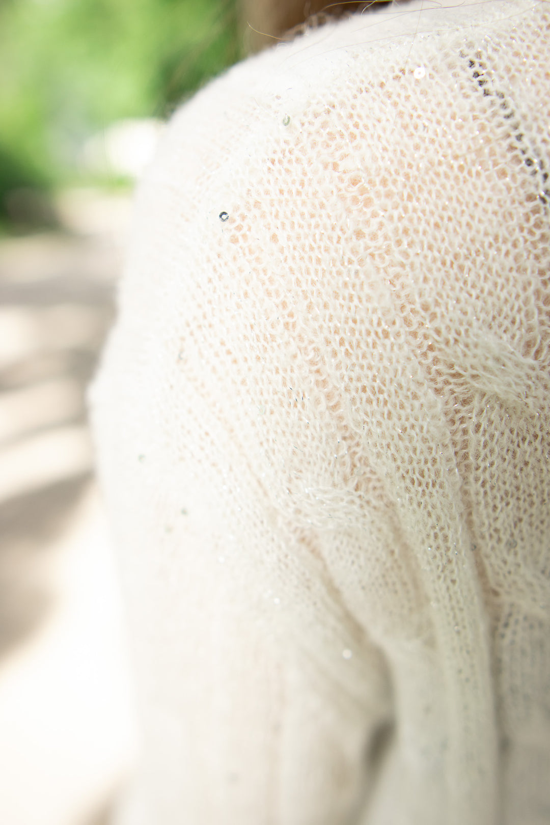 MEDEMIA STONE IVORY CABLE-KNIT ALPACA WOOL BLEND SWEATER