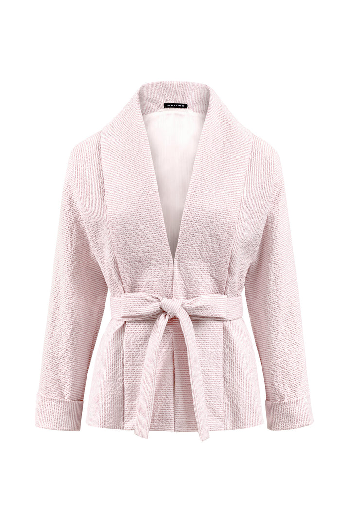 LINARIA STRIPED COTTON SEERSUCKER JACKET