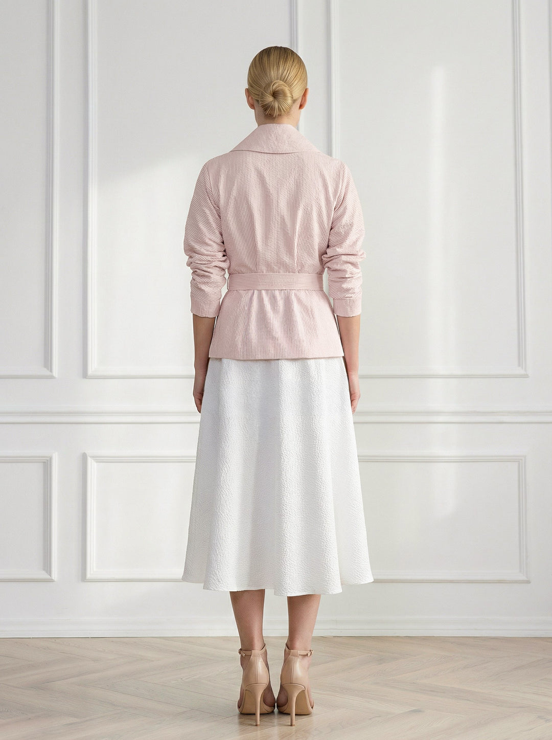 LINARIA STRIPED COTTON SEERSUCKER JACKET