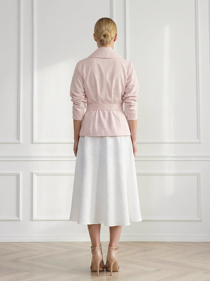 LINARIA STRIPED COTTON SEERSUCKER JACKET