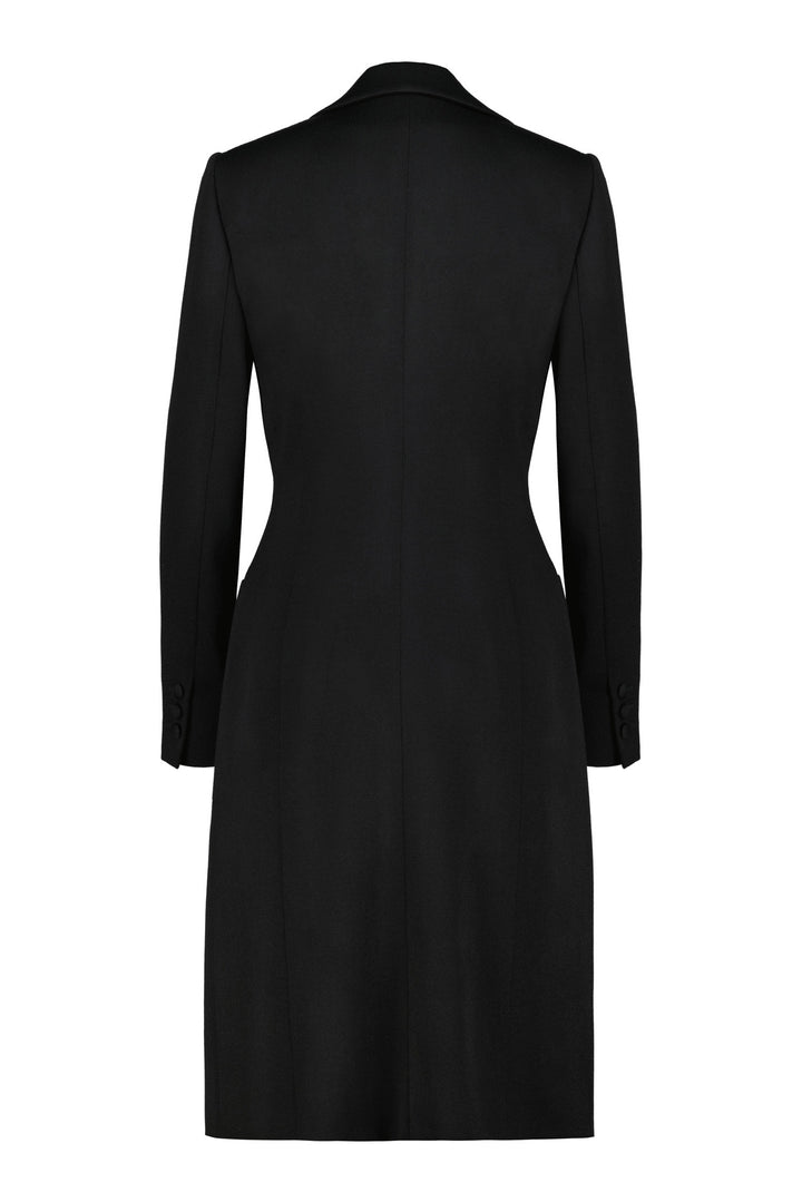 ERYTHRINA BLACK WOOL BLAZER DRESS